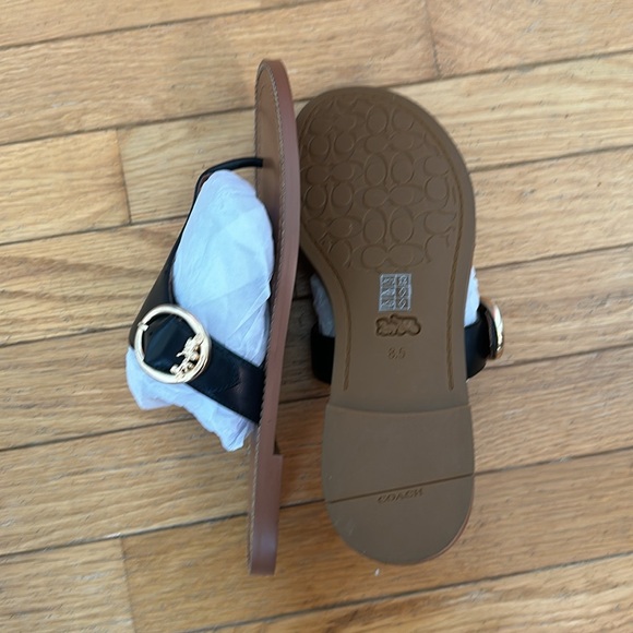 Coach Lesli Leather Sandals Size 8.5 - Picture 8 of 9